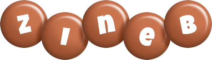 Zineb candy-brown logo
