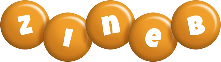 Zineb candy-orange logo
