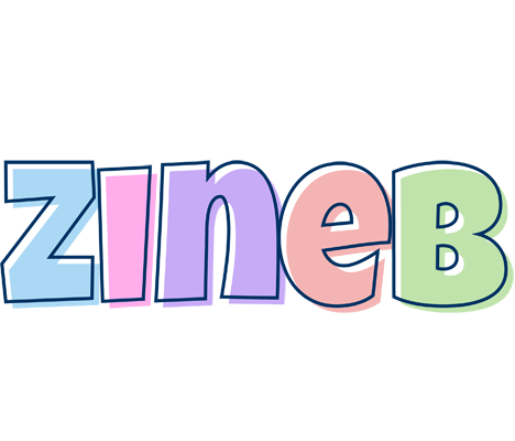 Zineb pastel logo
