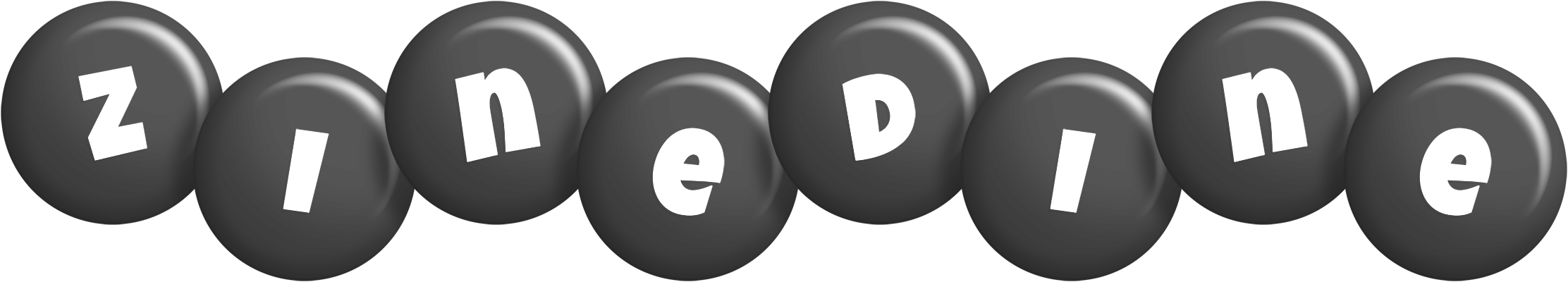 Zinedine candy-black logo