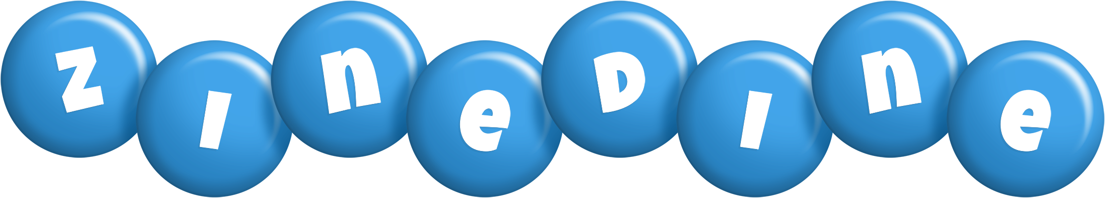 Zinedine candy-blue logo