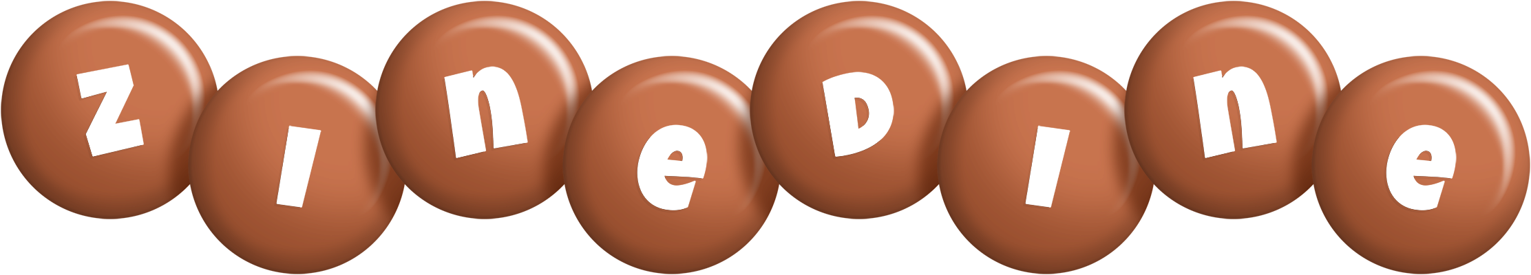 Zinedine candy-brown logo