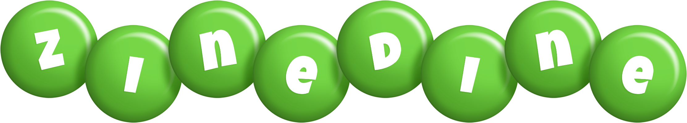 Zinedine candy-green logo