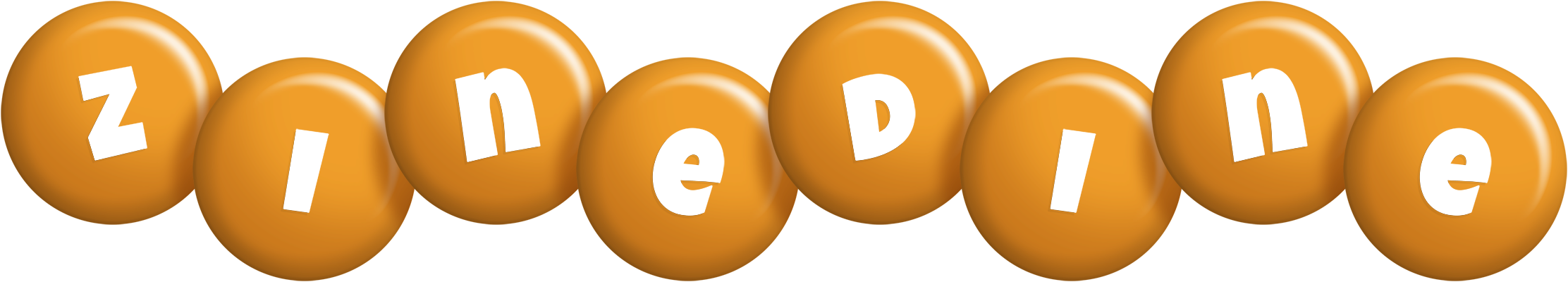 Zinedine candy-orange logo