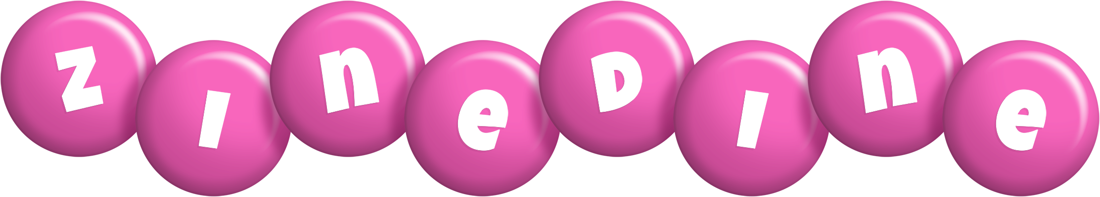 Zinedine candy-pink logo