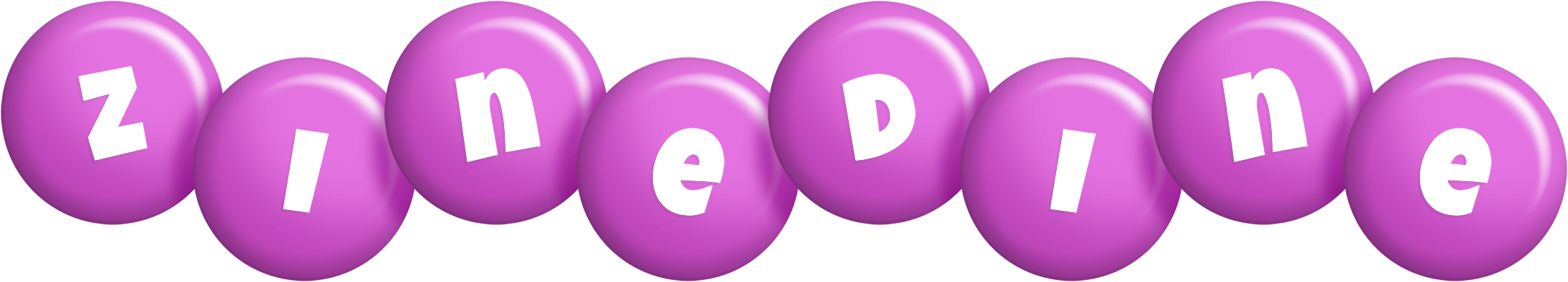 Zinedine candy-purple logo