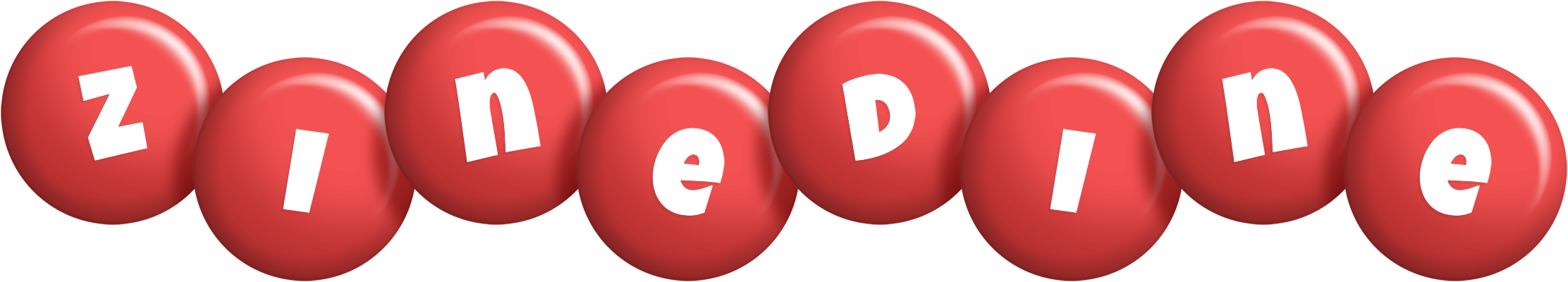Zinedine candy-red logo