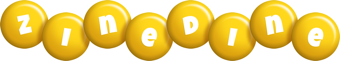 Zinedine candy-yellow logo