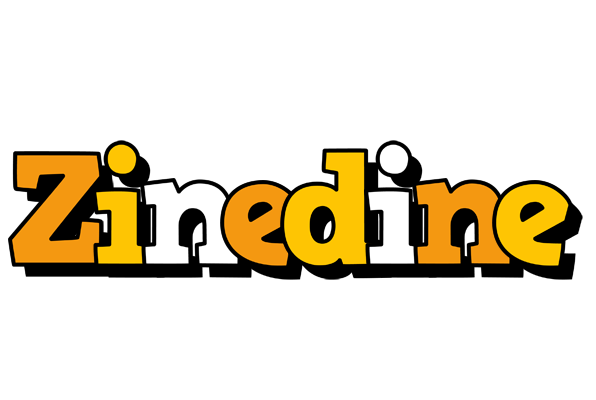 Zinedine cartoon logo