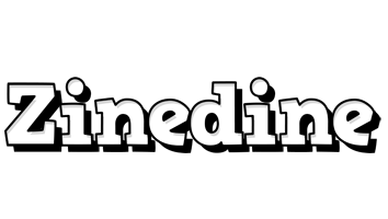 Zinedine snowing logo