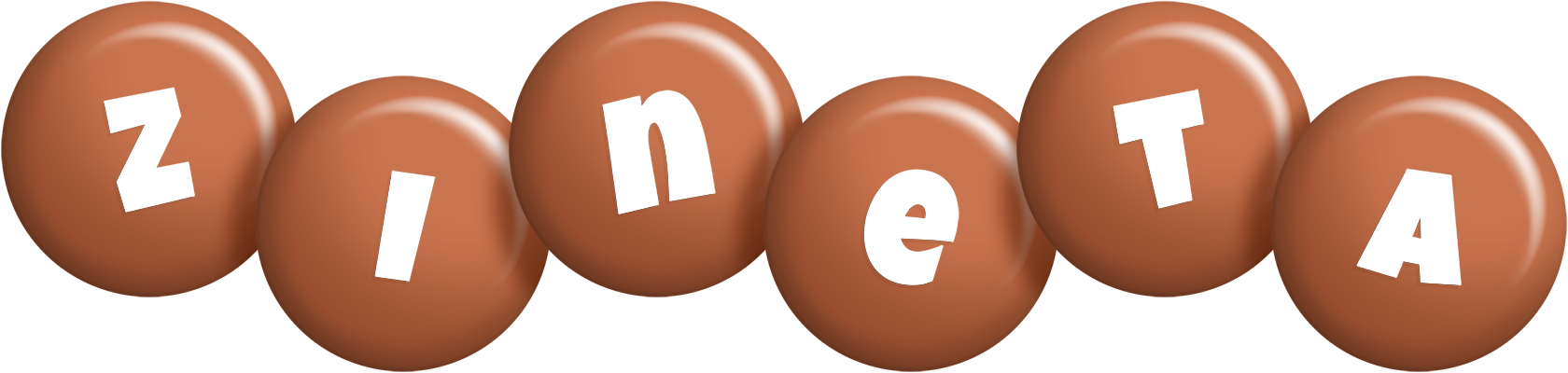 Zineta candy-brown logo
