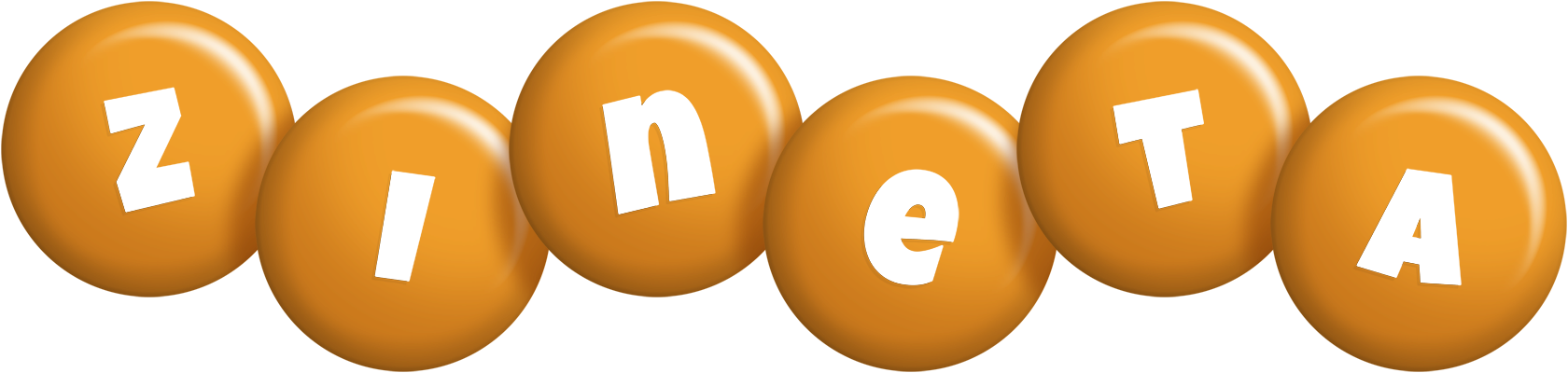 Zineta candy-orange logo
