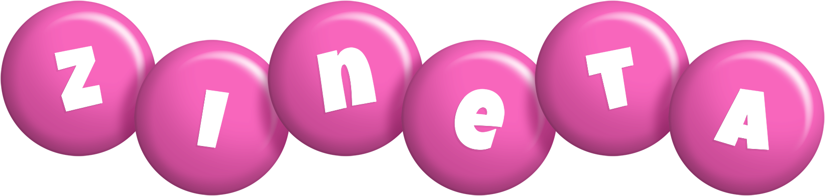 Zineta candy-pink logo