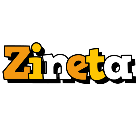 Zineta cartoon logo
