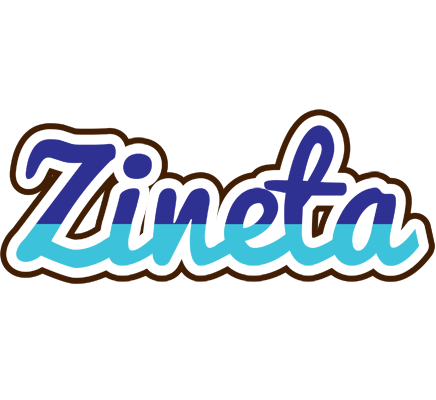 Zineta raining logo