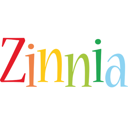 Zinnia birthday logo