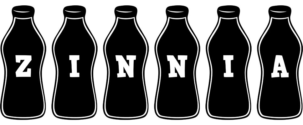 Zinnia bottle logo
