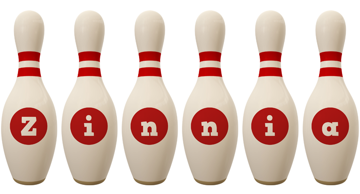 Zinnia bowling-pin logo