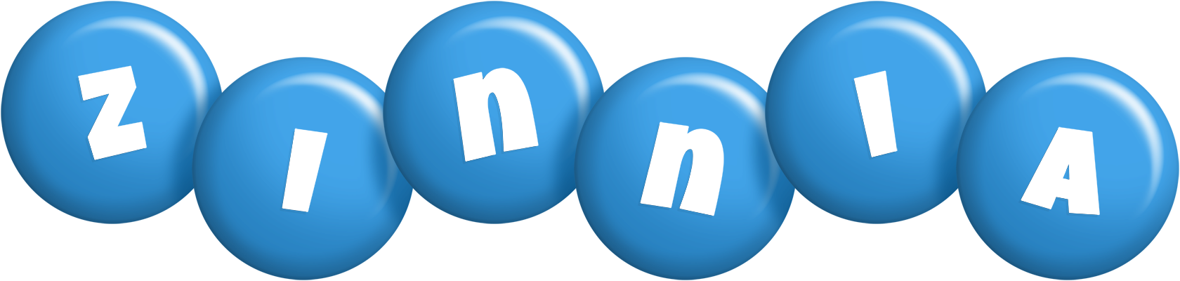 Zinnia candy-blue logo