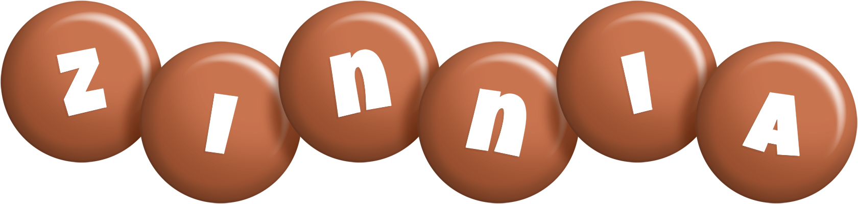 Zinnia candy-brown logo
