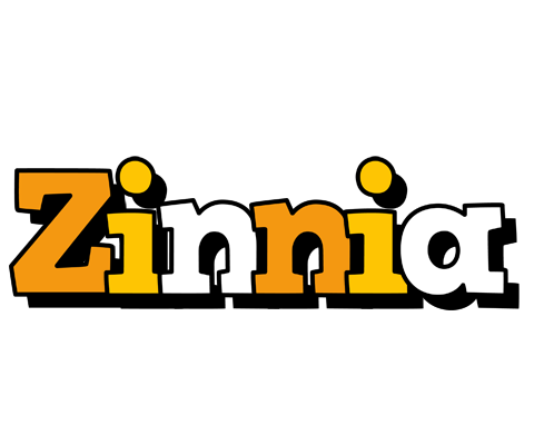 Zinnia cartoon logo