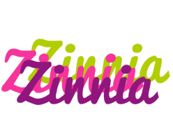 Zinnia flowers logo