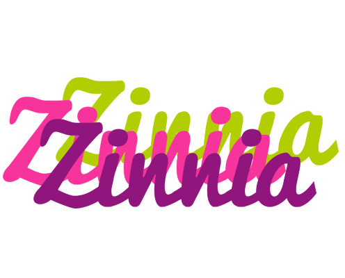 Zinnia flowers logo