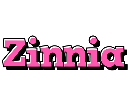 Zinnia girlish logo