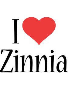 Zinnia i-love logo