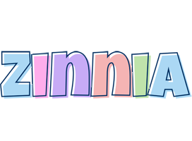 Zinnia pastel logo