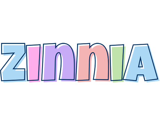 Zinnia pastel logo