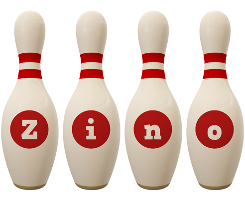Zino bowling-pin logo