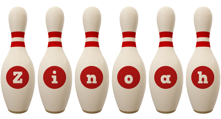 Zinoah bowling-pin logo