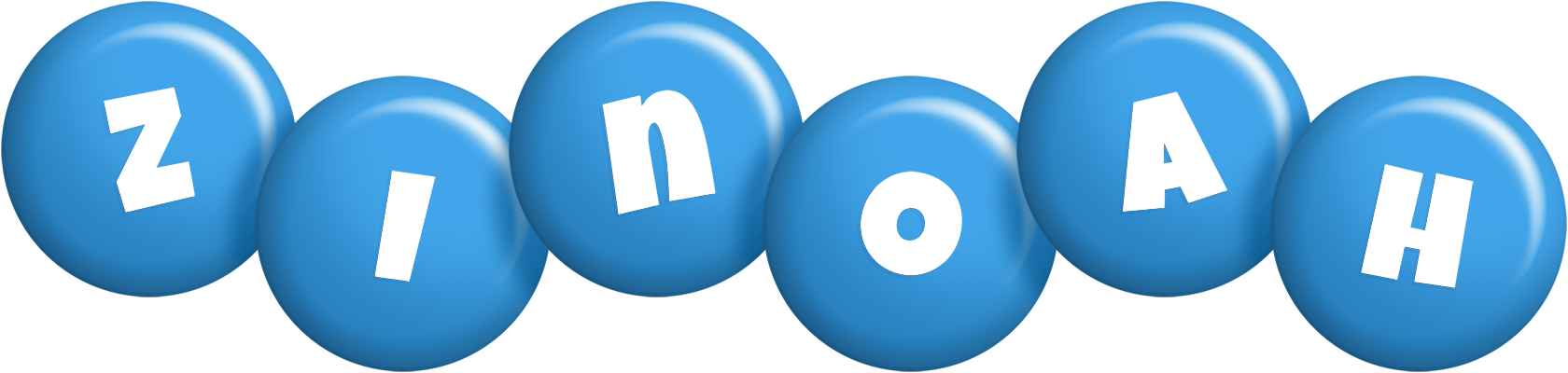 Zinoah candy-blue logo