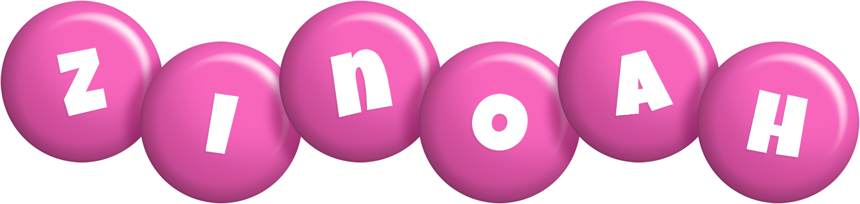 Zinoah candy-pink logo