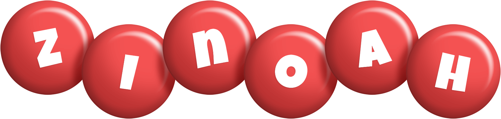 Zinoah candy-red logo