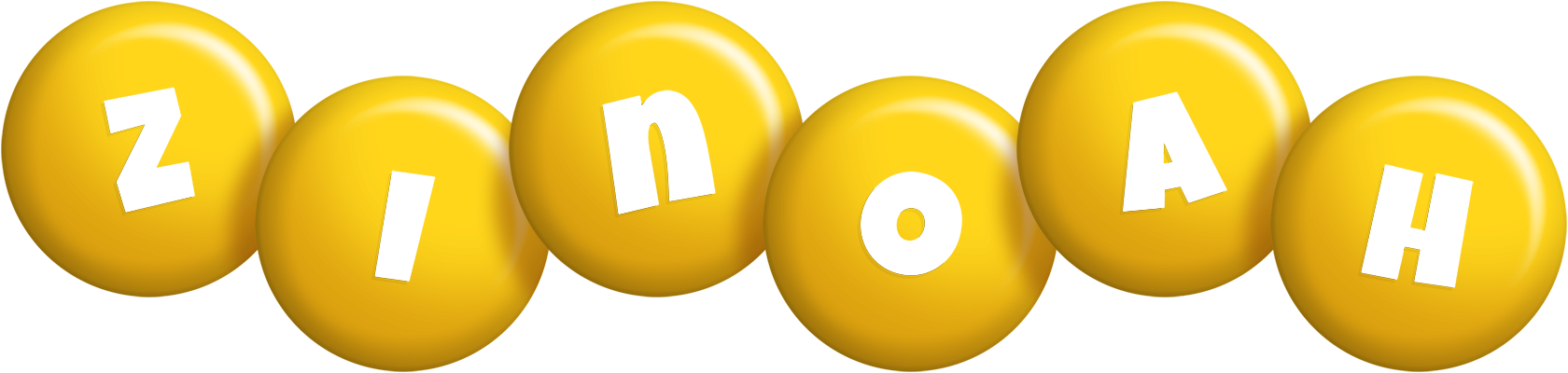 Zinoah candy-yellow logo