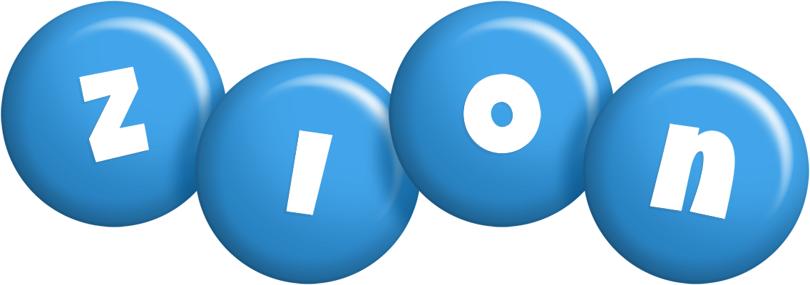 Zion candy-blue logo