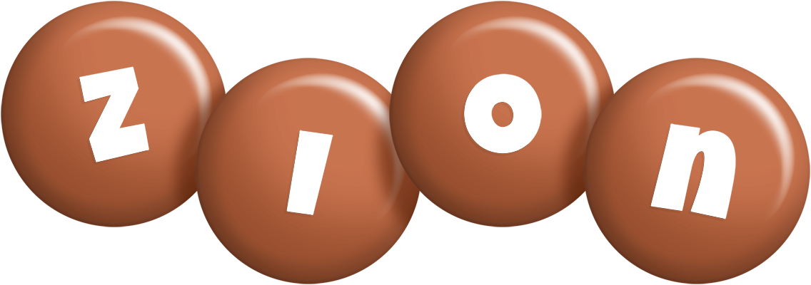 Zion candy-brown logo