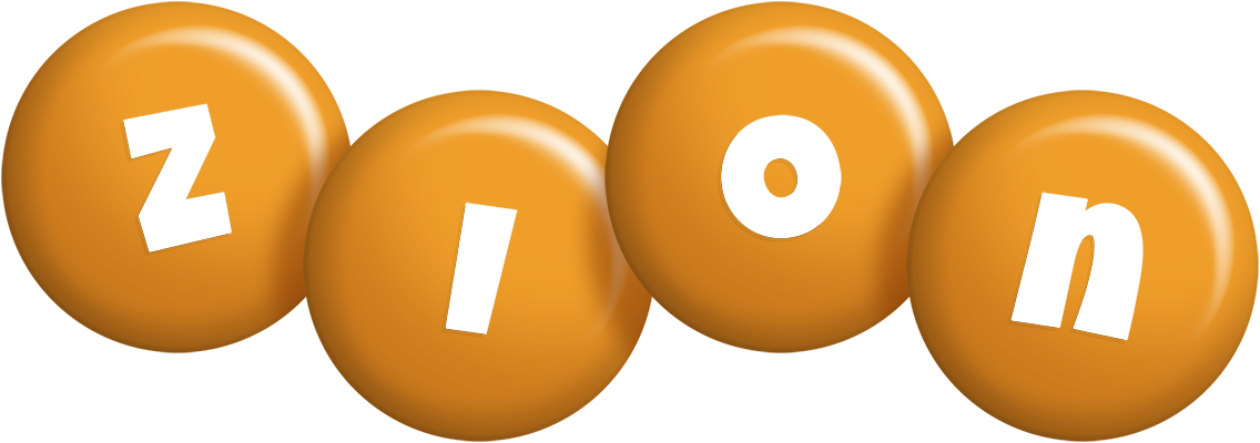 Zion candy-orange logo