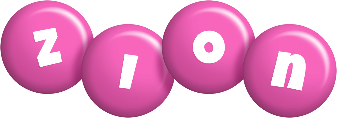 Zion candy-pink logo