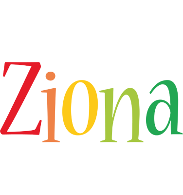 Ziona birthday logo