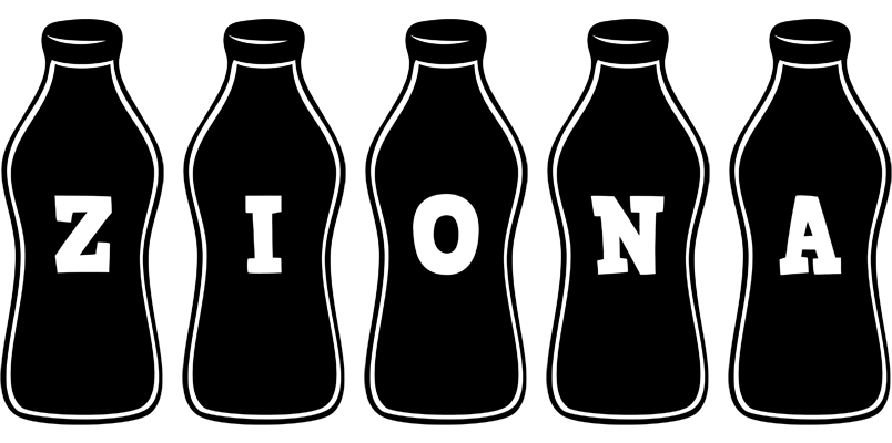 Ziona bottle logo