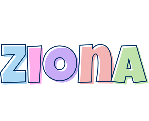 Ziona pastel logo