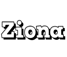 Ziona snowing logo