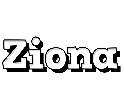Ziona snowing logo