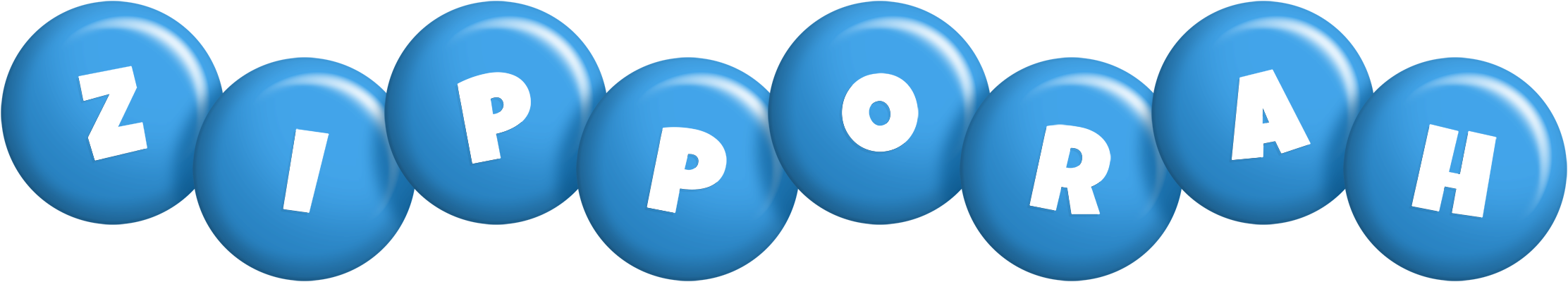 Zipporah candy-blue logo