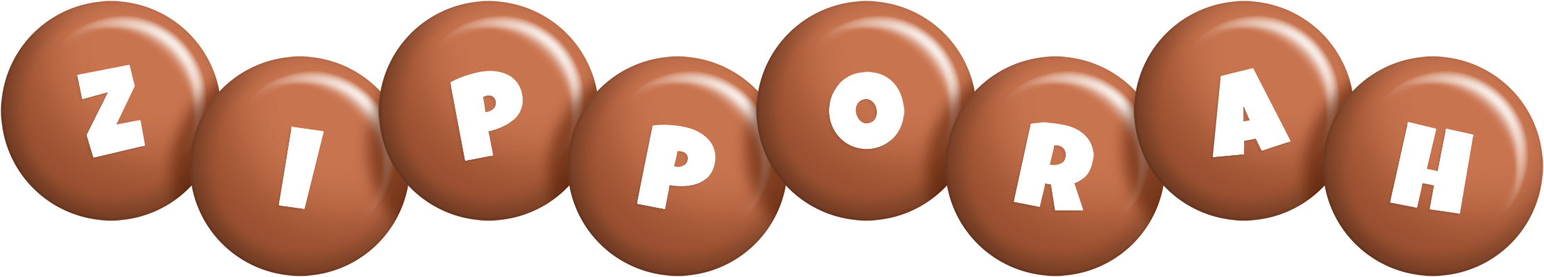 Zipporah candy-brown logo