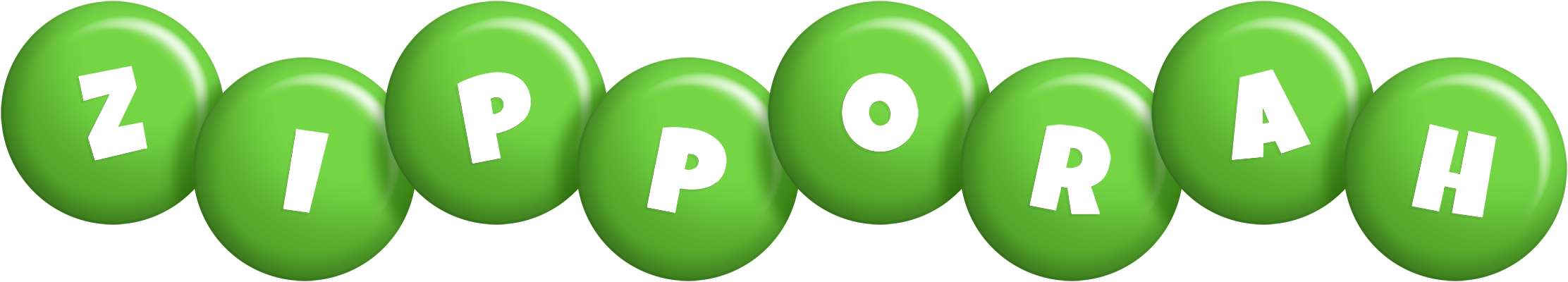 Zipporah candy-green logo