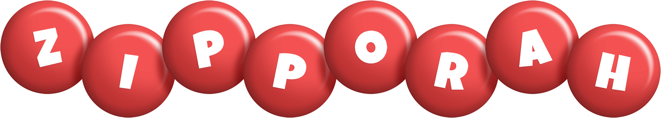 Zipporah candy-red logo